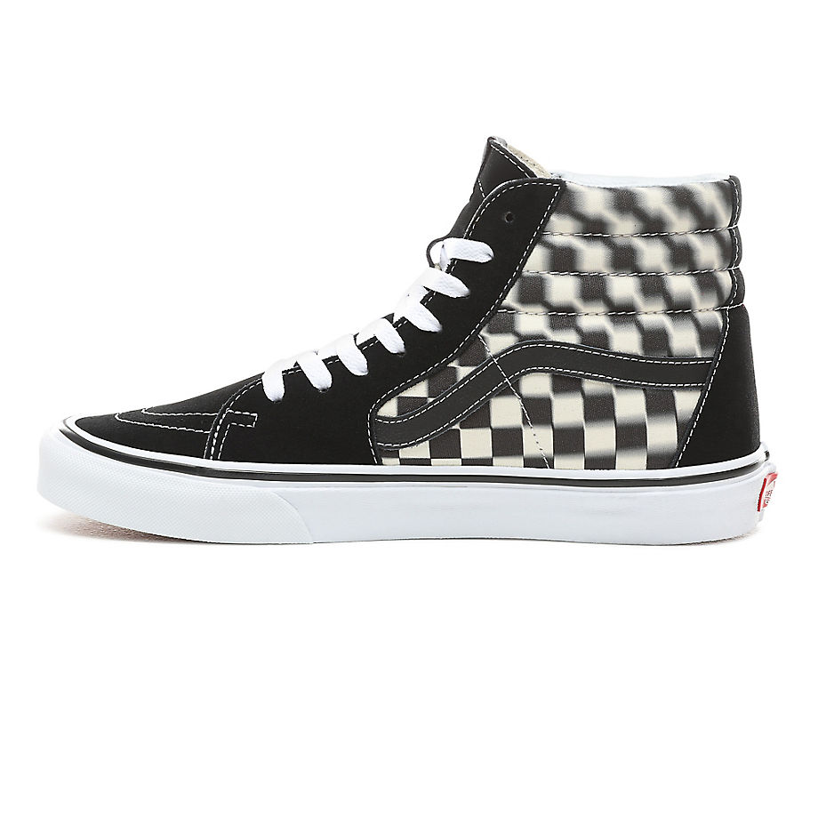 vans sk8 hi blur check