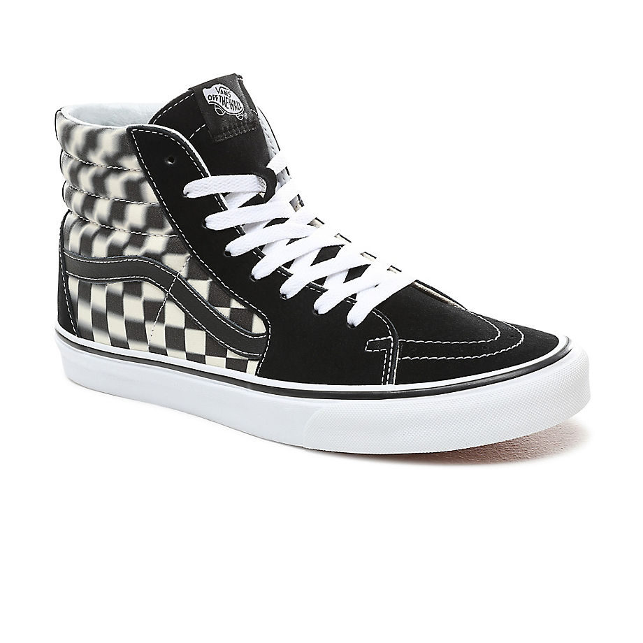 vans sk8 hi blur check